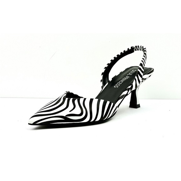 NWT!! Zebra Print Low Heel Sling Back Pump - Picture 5 of 5